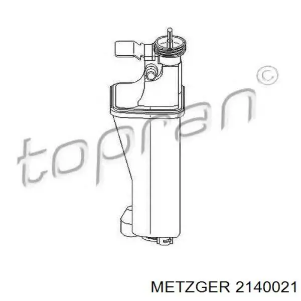 Бачок системы охлаждения двигателя расширительный Metzger 2140021 цена, от 39.48 USD