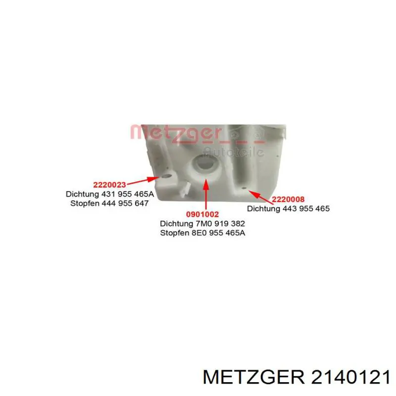 Купить 9513ZBS1 Polcar Бачок омывайки