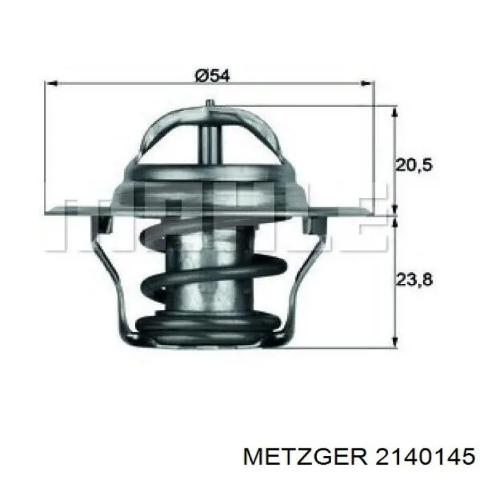 Бачок главного тормозного цилиндра (тормозной жидкости) Metzger 2140145