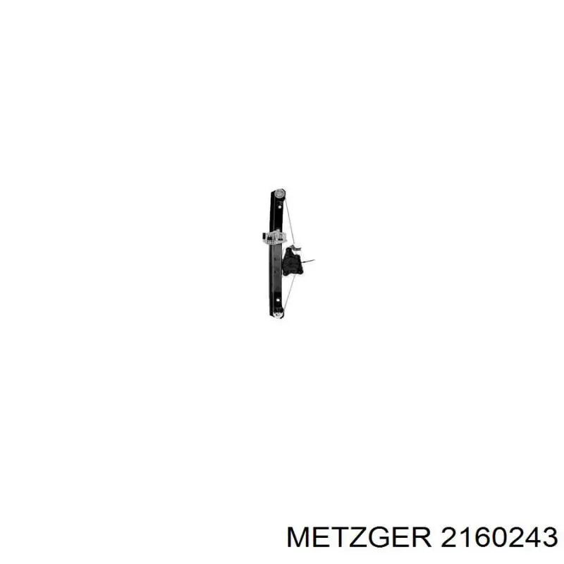 2160243 Metzger mecanismo de acionamento de vidro da porta traseira esquerda