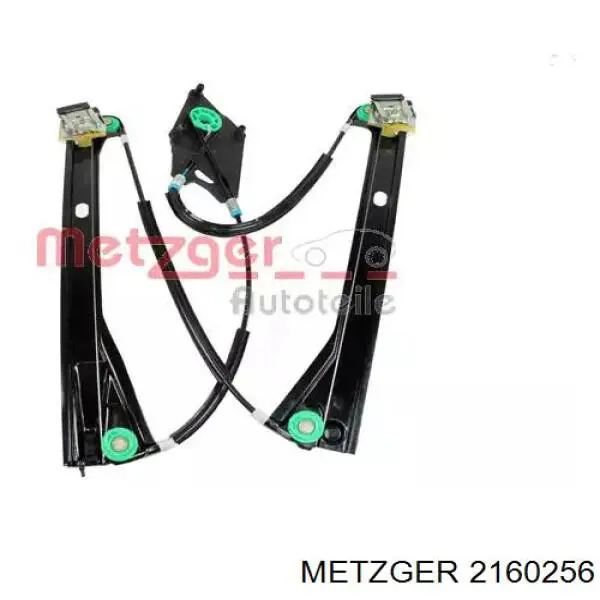 2160256 Metzger mecanismo de acionamento de vidro da porta dianteira esquerda