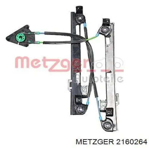 Mecanismo de elevalunas, puerta delantera derecha 2160264 Metzger