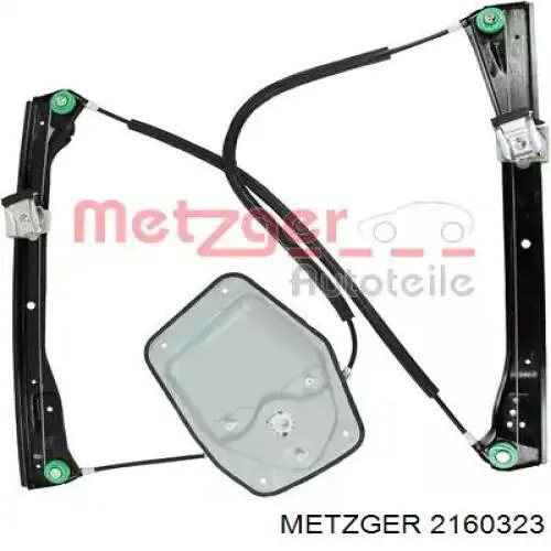 2160323 Metzger mecanismo de acionamento de vidro da porta dianteira esquerda