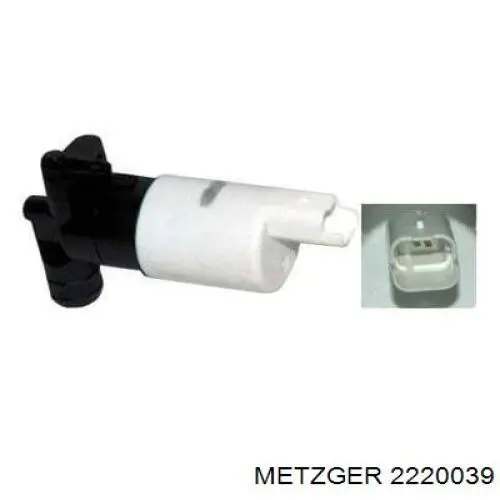 2220039 Metzger Мотор омывателя лобового стекла