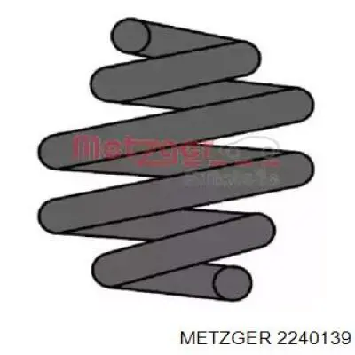 2240139 Metzger пружина передняя
