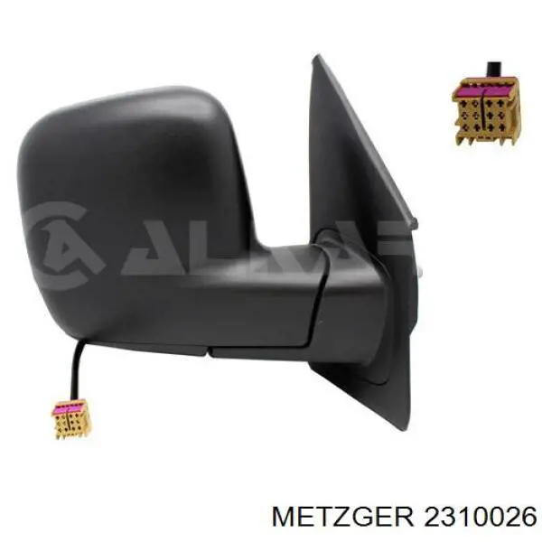 2310026 Metzger rolo esquerdo inferior da porta lateral (deslizante)