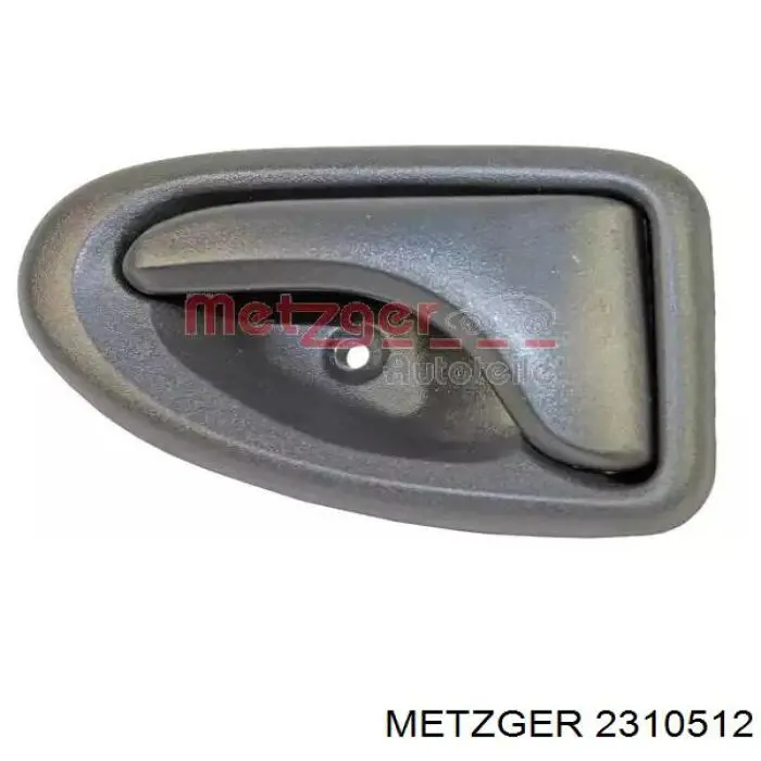 2310512 Metzger maçaneta interna esquerda de braço da porta dianteira