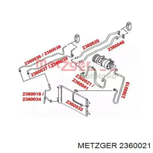 Шланг кондиционера, от испарителя к компрессору Ford 1231550 цена, от 40.05 USD