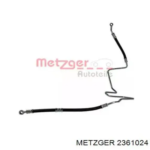 2361187 Metzger шланг гур высокого давления от насоса до рейки (механизма)