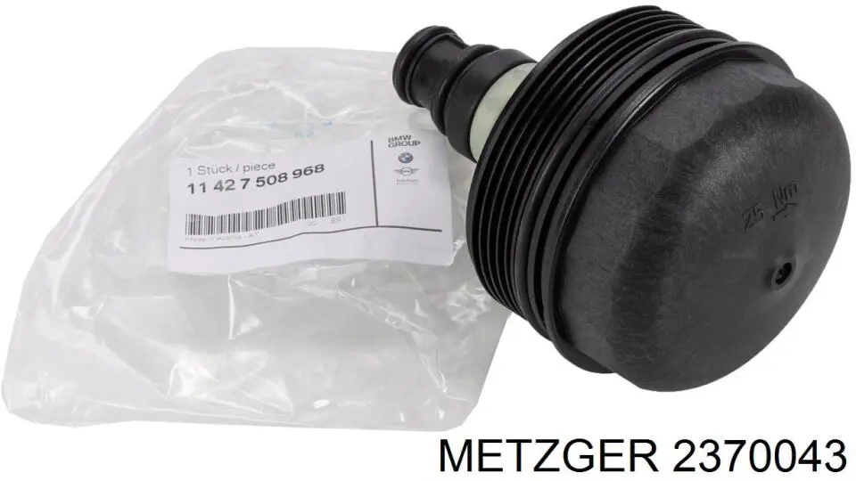 Tapa de filtro de aceite 2370043 Metzger