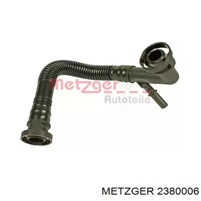 2380006 Metzger cano derivado de ventilação de cárter (de separador de óleo)