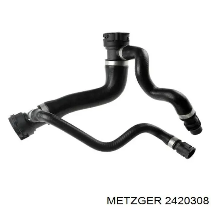 Шланг (патрубок) радиатора охлаждения верхний Metzger 2420308