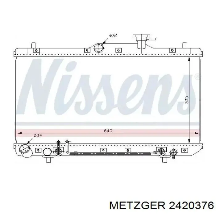 Шланг радиатора отопителя (печки), подача на Nissan Primastar J4