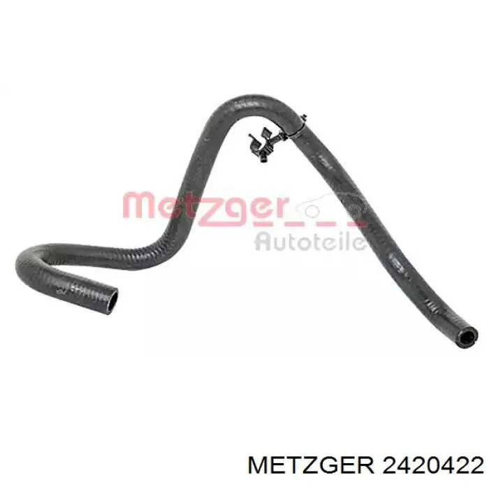 2420422 Metzger шланг радиатора отопителя (печки, обратка)