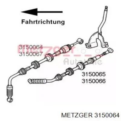 Трос переключения передач 3150064 Metzger