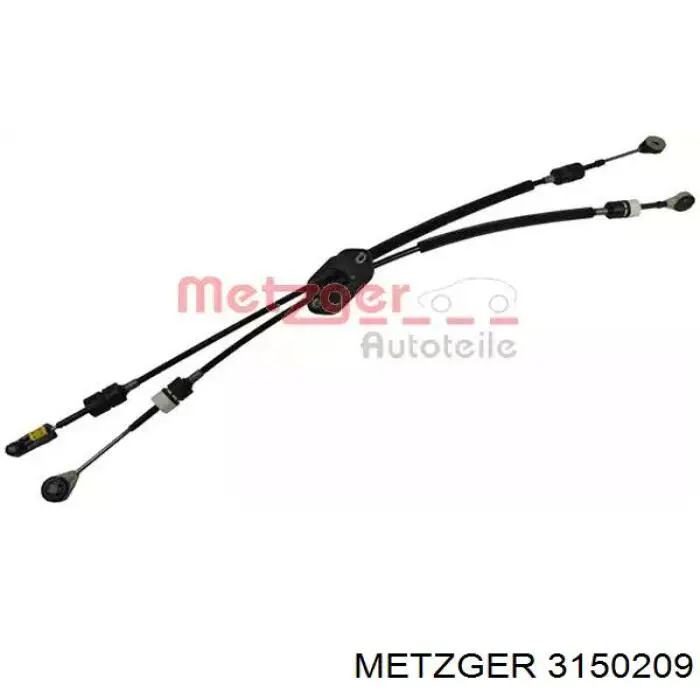 Трос переключения передач сдвоенный Metzger 3150209