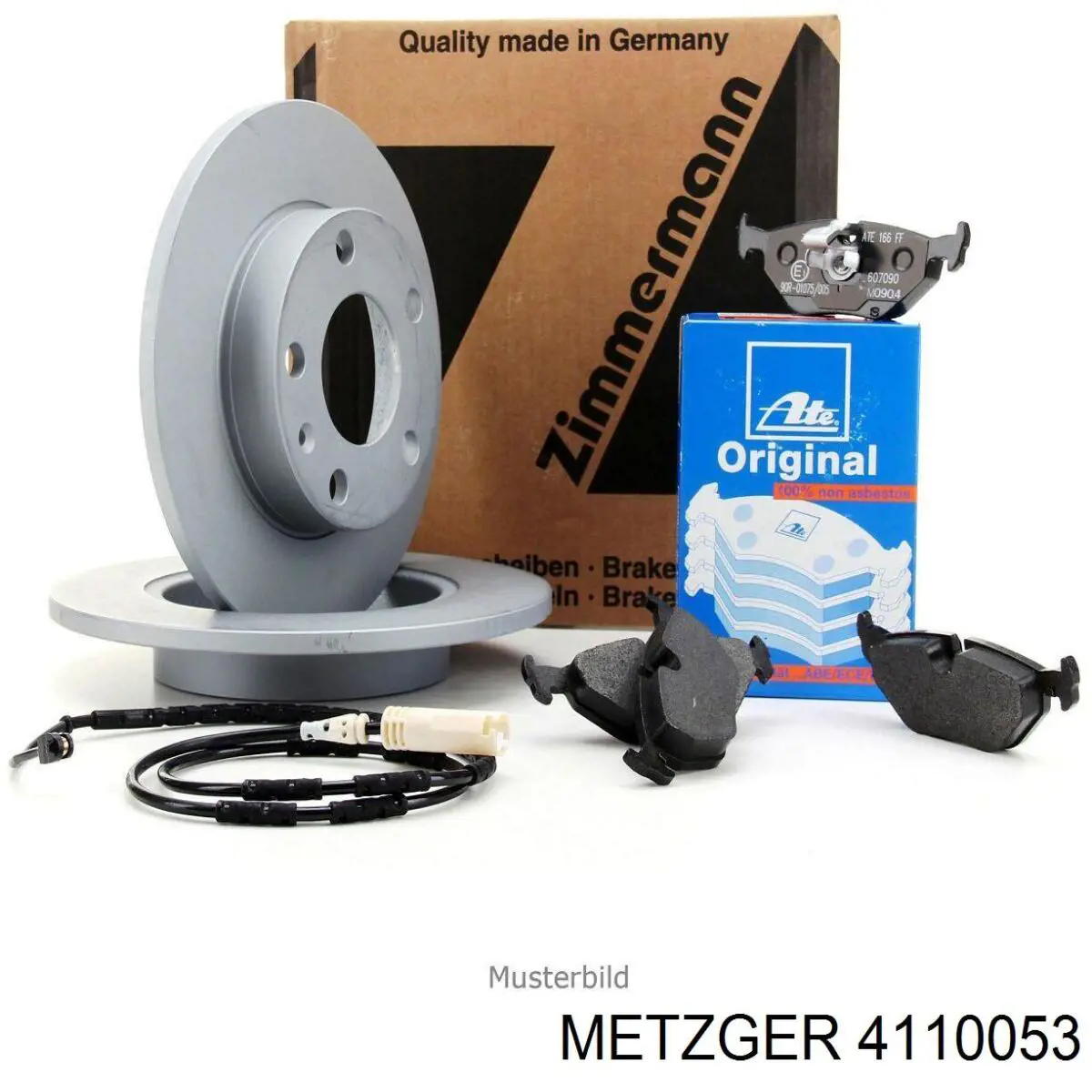 Задний тормозной шланг 4110053 Metzger