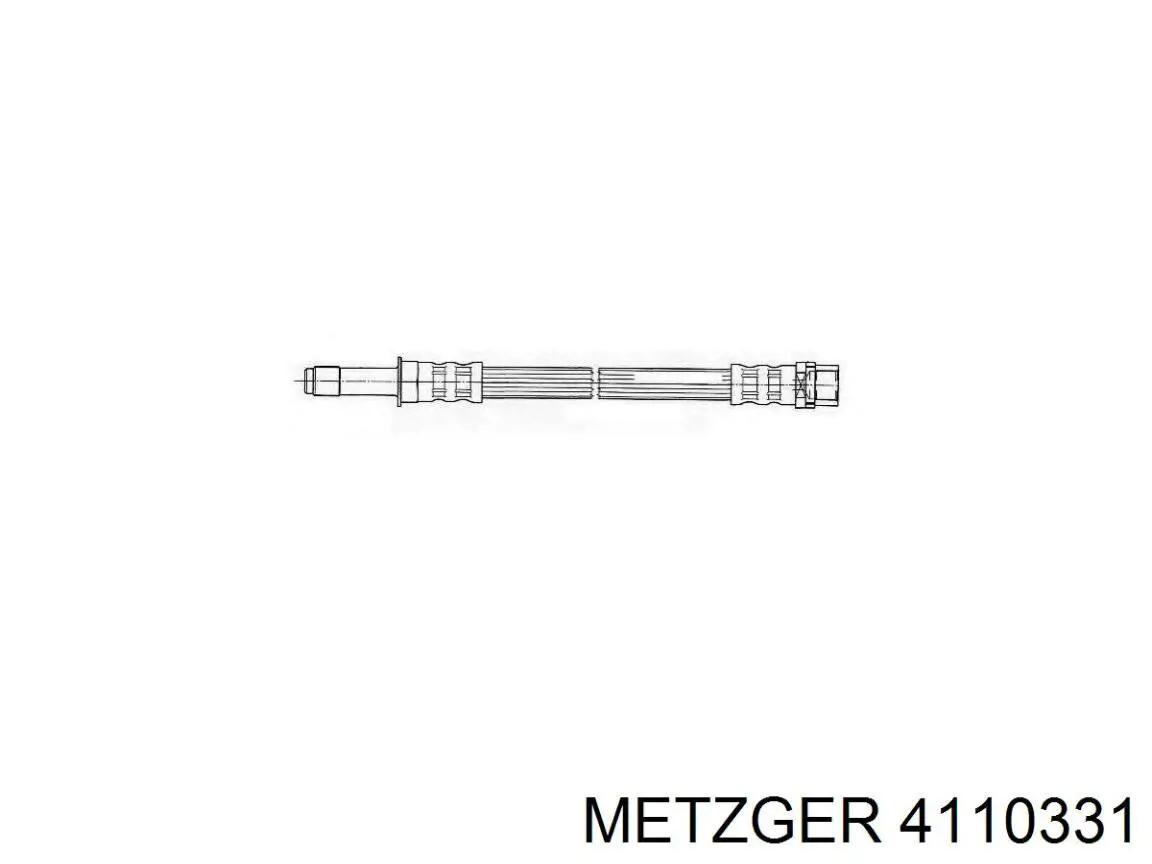 901428043564 Mercedes Гибкая тормозная трубка передняя