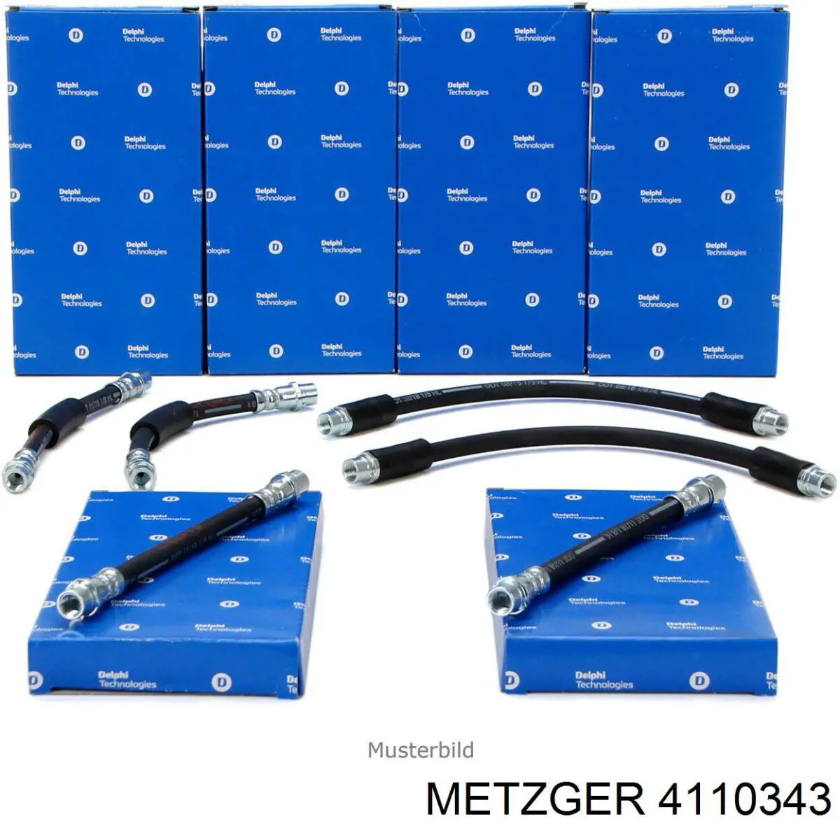551288 Adriauto Гибкая тормозная трубка передняя