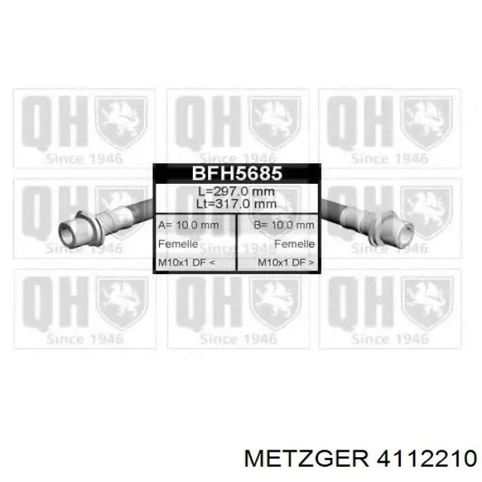 Тормозной шланг задний K&K FT2172 цена, от 7.40 USD