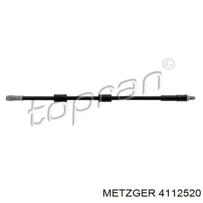 Задний тормозной шланг FT2520 K&K