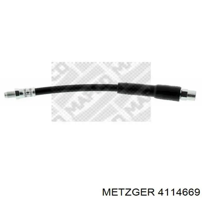 Tubo flexible de frenos trasero 4114669 Metzger