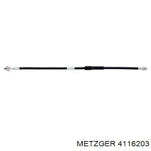Шланг тормозной передний 4116203 Metzger