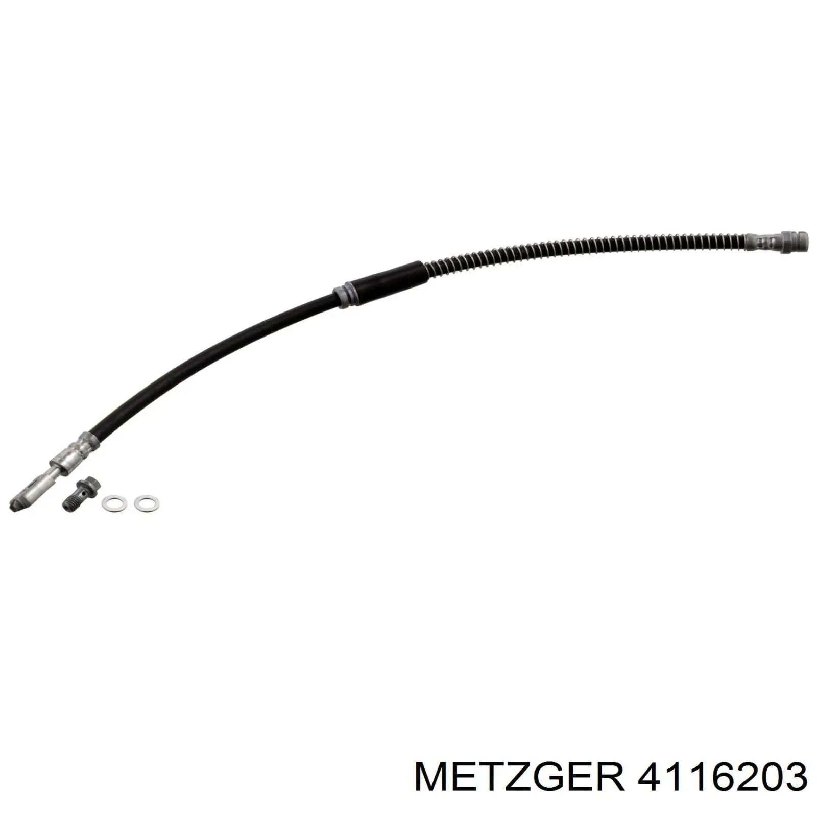 Шланг тормозной передний Metzger 4116203 цена, от 11.77 USD