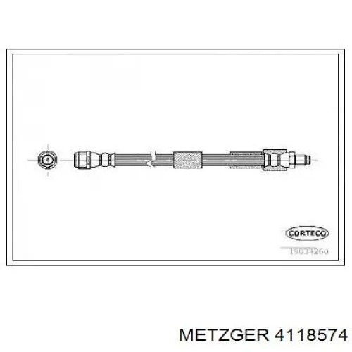 2114200848 Mercedes Гибкая тормозная трубка передняя