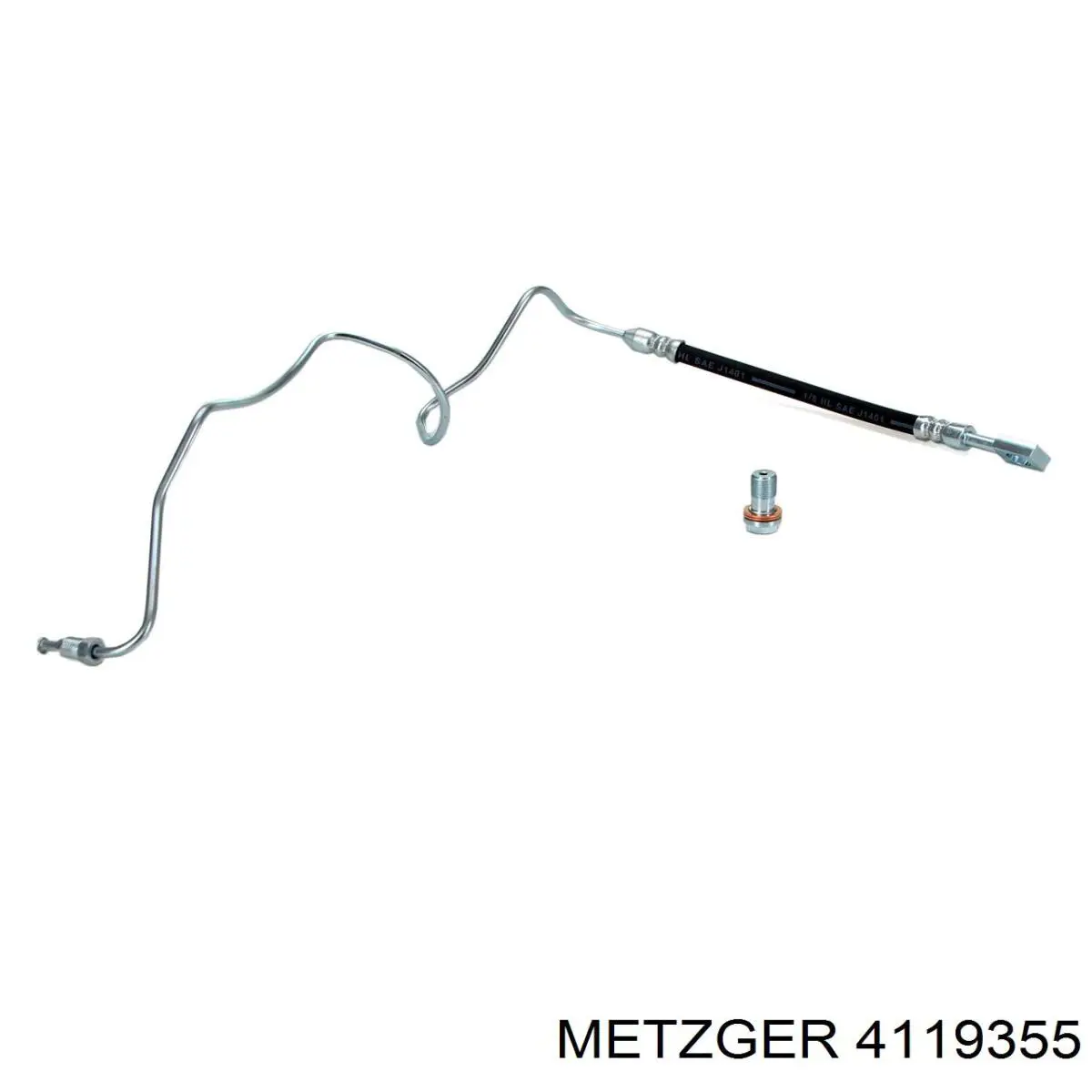 Задний правый тормозной шланг Metzger 4119355