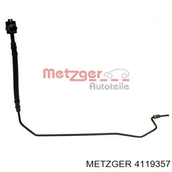 Tubo flexible de frenos trasero derecho 4119357 Metzger