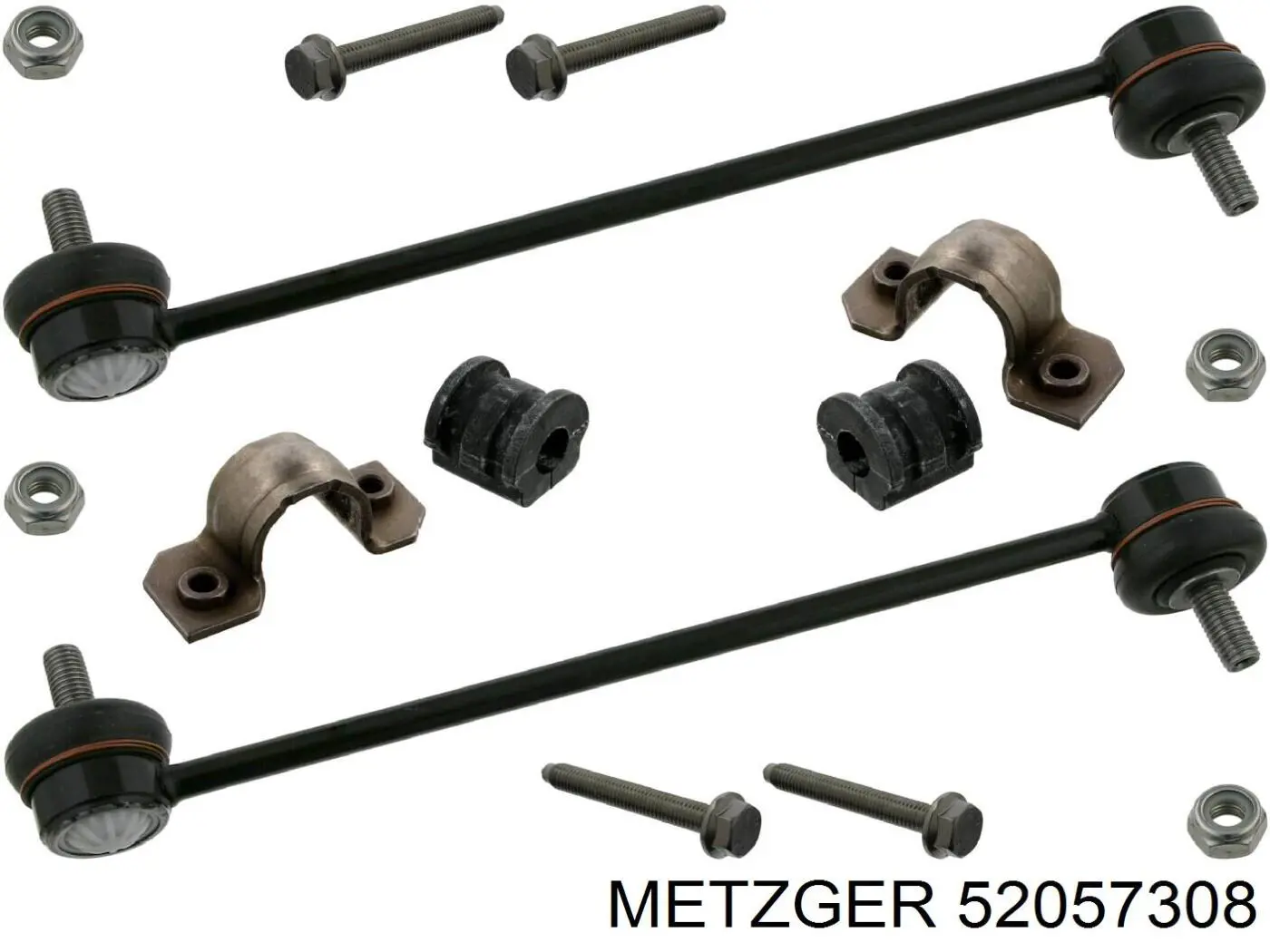 Втулка стабилизатора переднего 52057308 Metzger