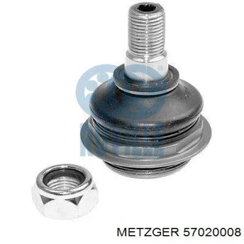 57020008 Metzger Палец шаровой нижний