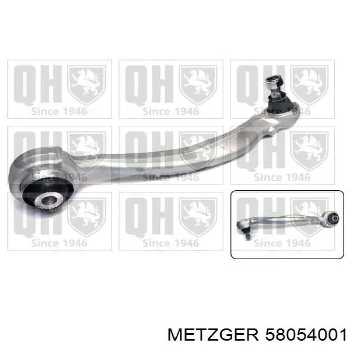 Купить 58054001 Metzger Рычаг передней подвески левый