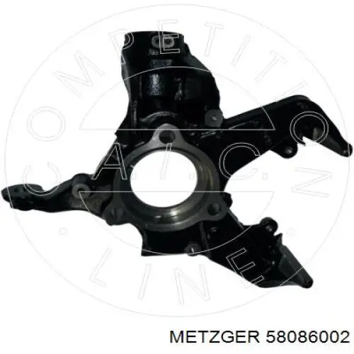 Цапфа (поворотный кулак) передний правый Metzger 58086002 цена, от 108.90 USD