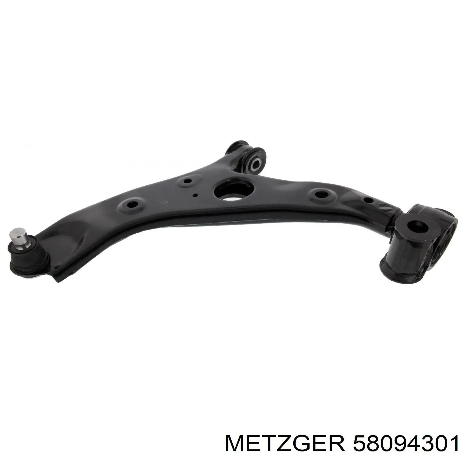 Braço oscilante inferior esquerdo de suspensão dianteira KD3534350D Mazda