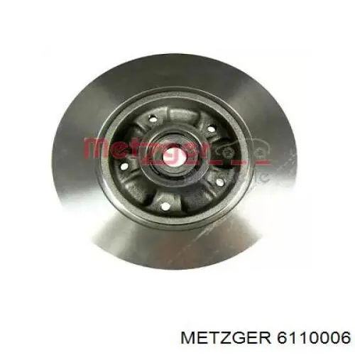 6110006 Metzger диск тормозной задний