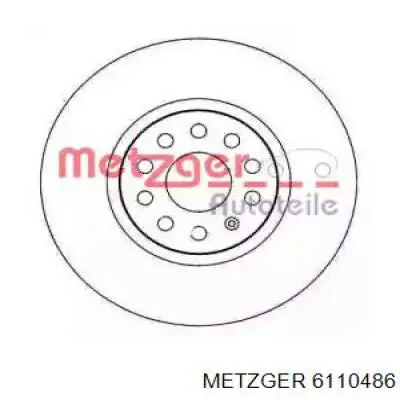 Передние тормозные диски 6110486 Metzger