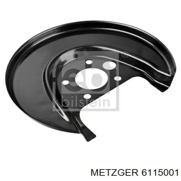 Щиток тормозного диска заднего левый Metzger 6115001 цена, от 10.20 USD