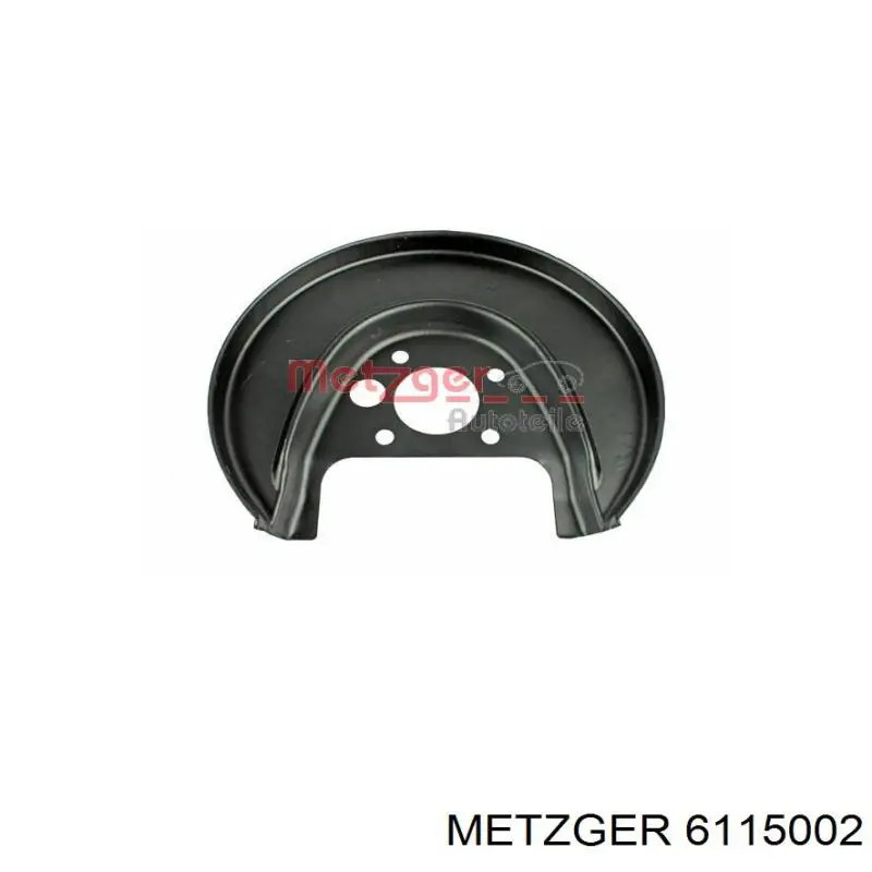6115002 Metzger защита тормозного диска заднего правая