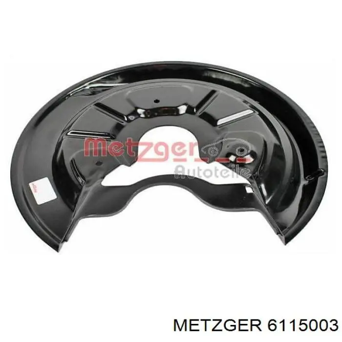 6115003 Metzger proteção esquerda do freio de disco traseiro