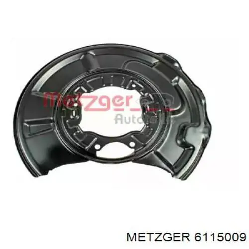 6115009 Metzger proteção esquerda do freio de disco traseiro