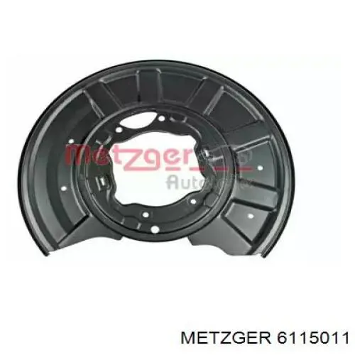 6115011 Metzger proteção esquerda do freio de disco traseiro
