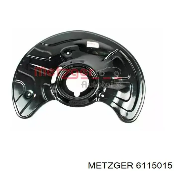 6115015 Metzger proteção do freio de disco dianteiro esquerdo