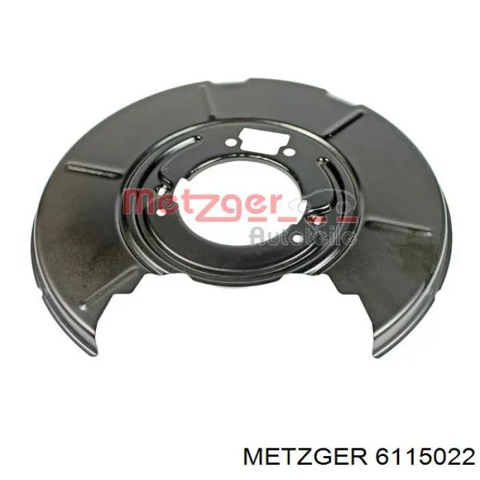 6115022 Metzger proteção esquerda do freio de disco traseiro