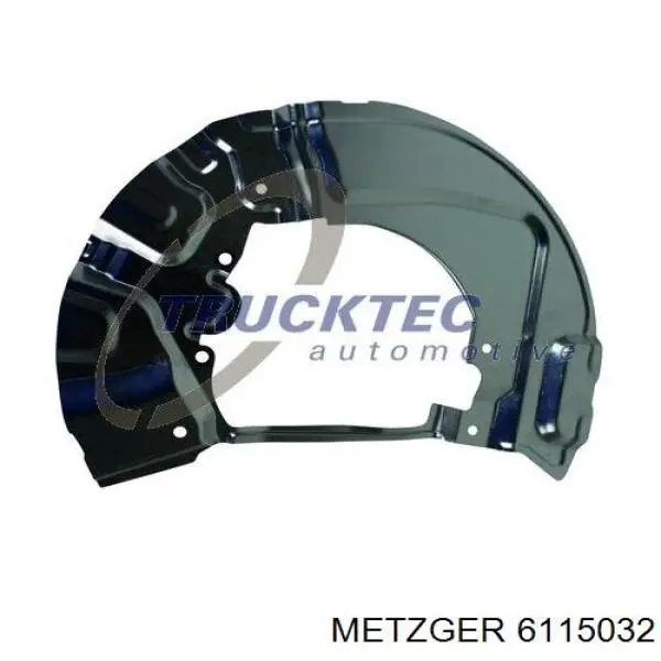 Защита тормозного диска переднего правого Metzger 6115032