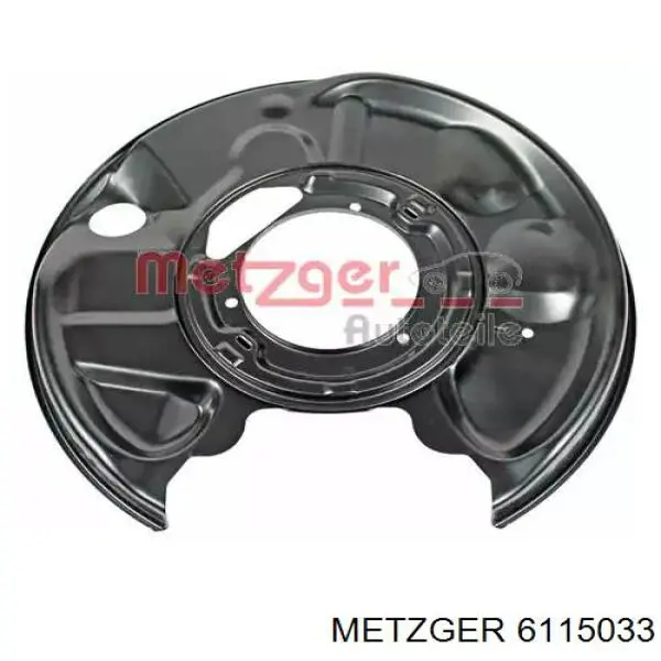 6115033 Metzger proteção esquerda do freio de disco traseiro