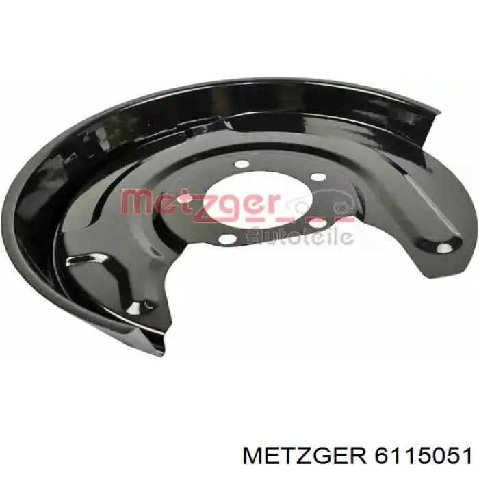 6115051 Metzger защита тормозного диска заднего левая