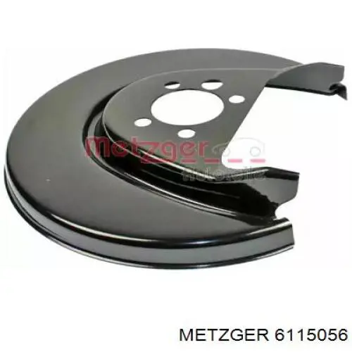 6115056 Metzger proteção direita do freio de disco traseiro