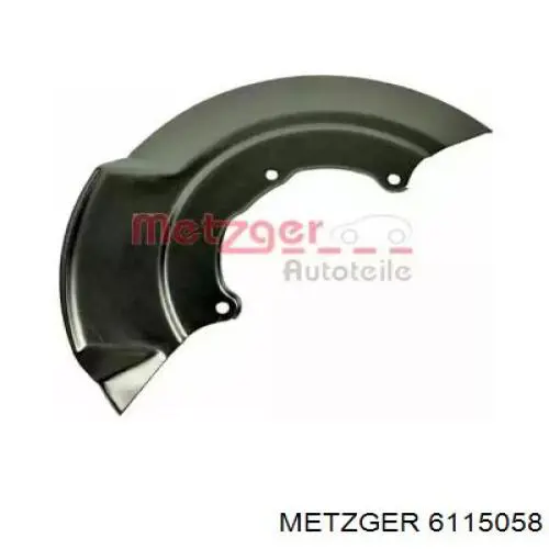 Защита тормозного диска переднего правого Metzger 6115058